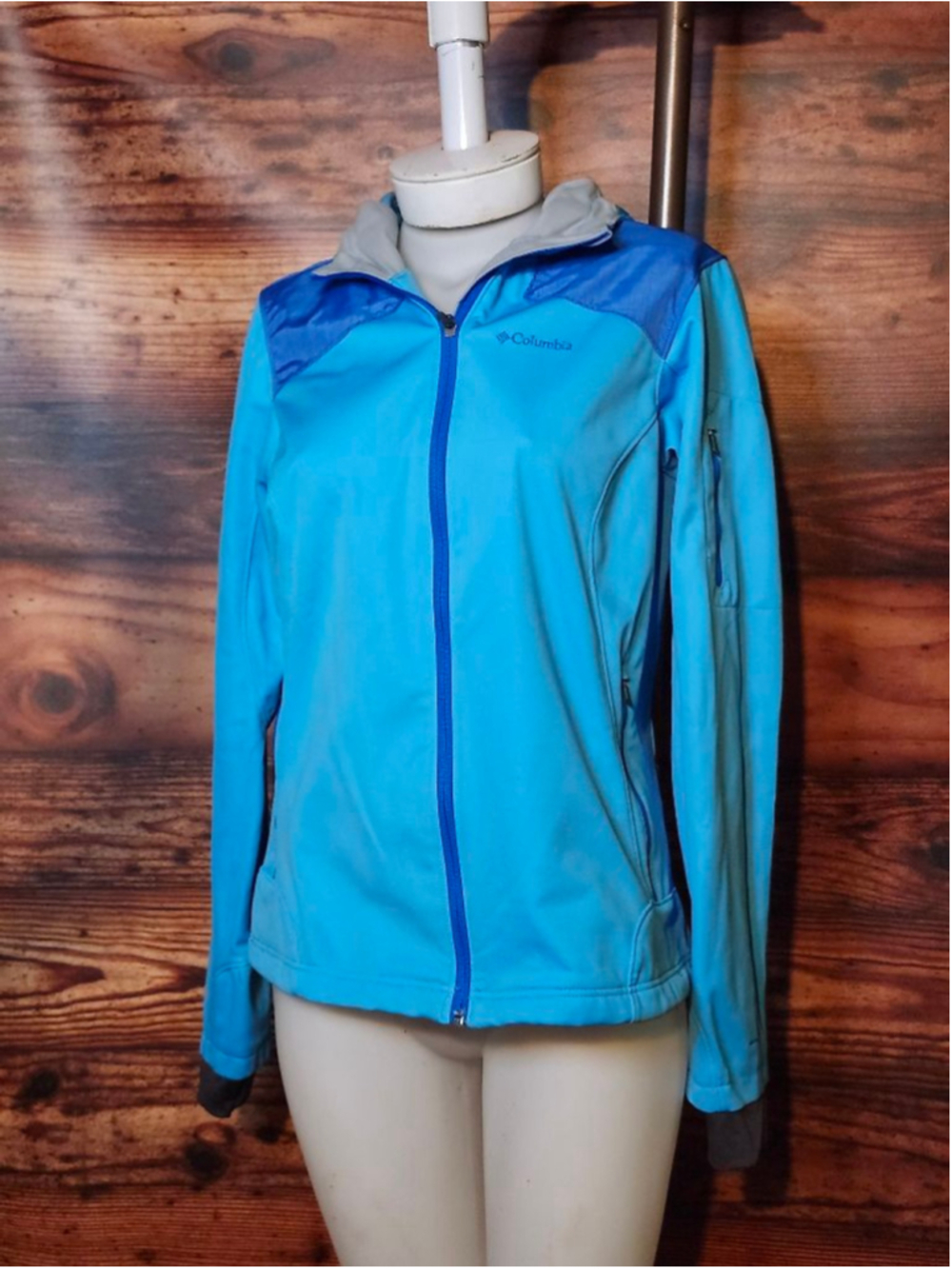 Women's Columbia Blue Omni-Heat Hooded Jacket M